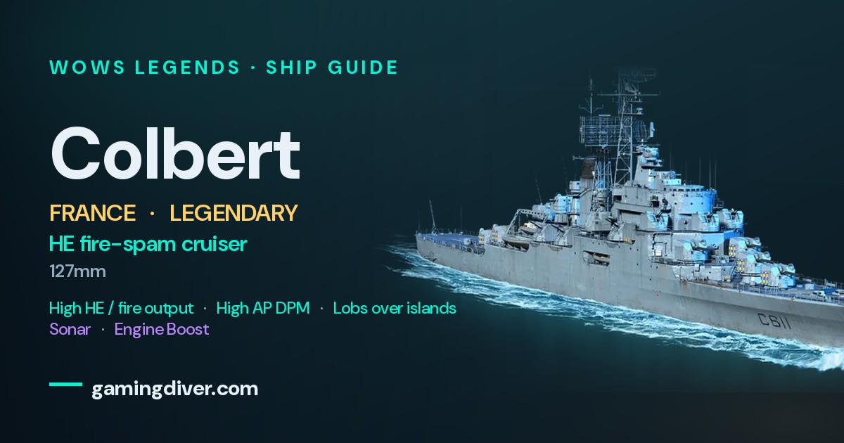 Colbert Build & Guide | WoWs Legends | GamingDiver