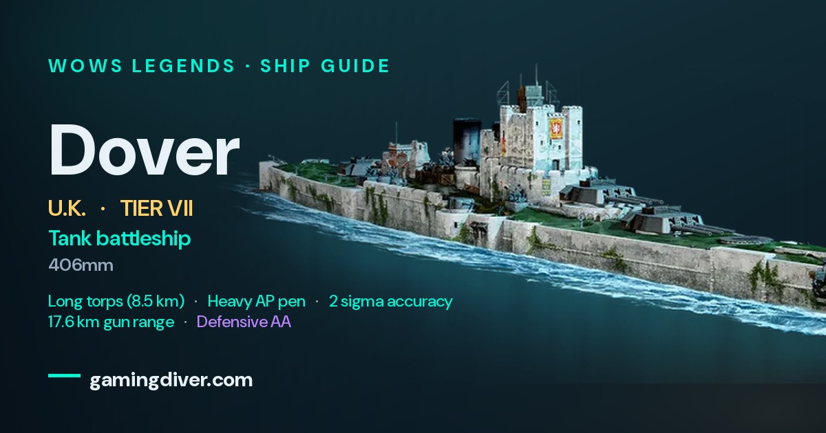 Dover Build & Guide | WoWs Legends | GamingDiver