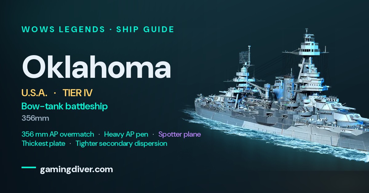 Oklahoma Build & Guide | WoWs Legends | GamingDiver