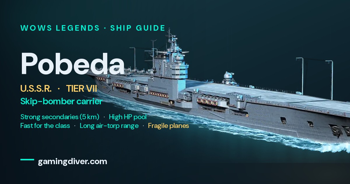 Pobeda Build & Guide | WoWs Legends | GamingDiver