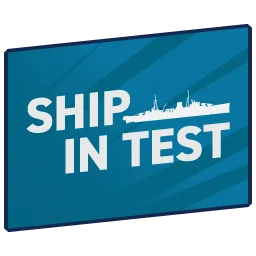Ship in Test flag