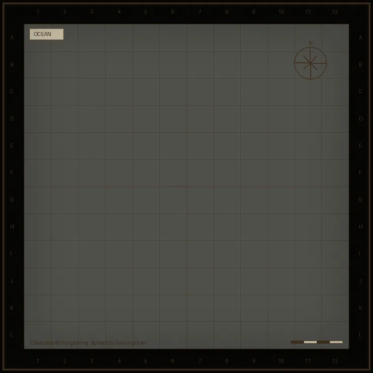 Stylised tactical chart of the Ocean map