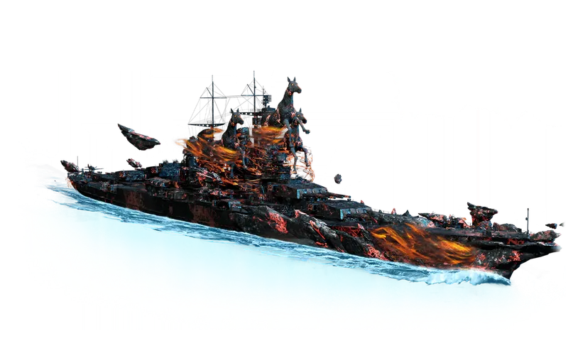 Scorched Tyrant skin for Cristoforo Colombo art